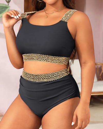 Image of Daci Women's Plus Size High Waisted Bikini Set