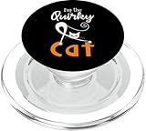 carino halloween cat lovers - divertente quirky kitty cat mamma papà popsockets popgrip per magsafe