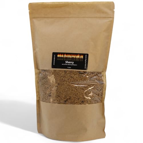 BBQ Smoking Flour from Barrique Barrels 1 Litre Various Types such as Whisky Sherry or Red Wine (Sherry)