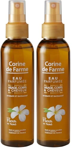 Corine de Farme - Eau Parfumée Tiaré Monoï - Brume de Soin pour Visage, Corps et Cheveux -...