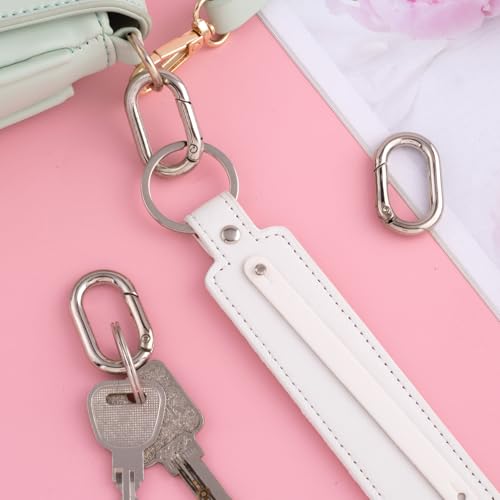 Image of Oval Spring Ring Clips, Metal Keyring Purse Clip