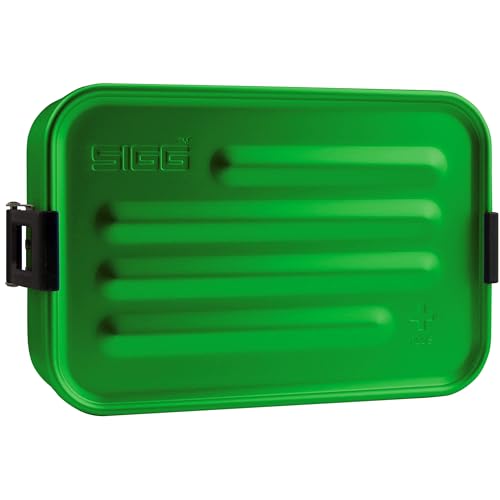 Sigg Metal Box Plus S Green Lunchbox 0.8 L, Moderne Brotdose mit...