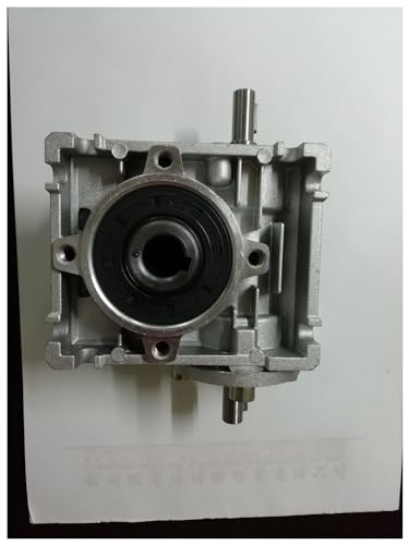 Reductor de velocidad de caja de engranajes de gusano NRV040 con eje de 11 mm y salida angular 6