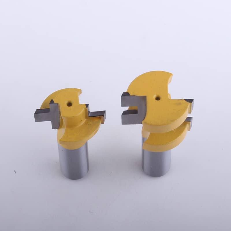 2 szt. 1/2 "Shank Mini zestaw końcówek do frezowania na pióro i wpust, nóż liniowy frez do obróbki drewna czop do narzędzi do obróbki drewna