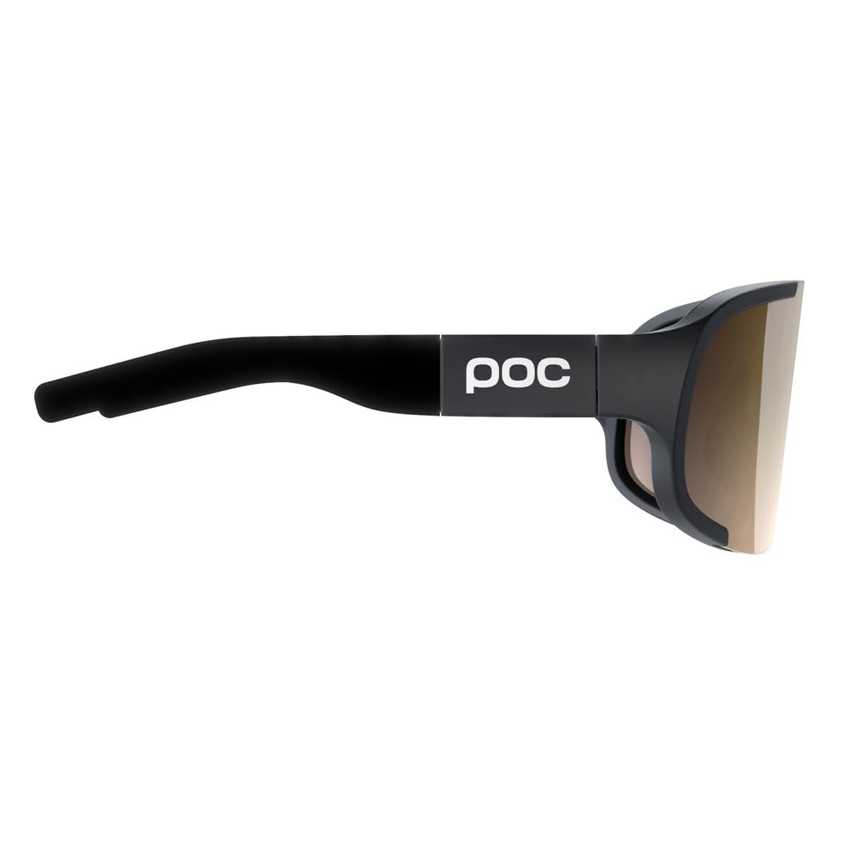 POC Aspire Mid Sunglasses, Uranium Black/Clarity Trail/Partly Sunny Silver, One Size