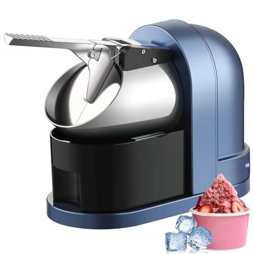 Máquina de hielo afeitado   Fast Crush 30s, 4 cuchillas de acero inoxidable, motor de cobre puro de 250 W para el hogar, cantina, snack bar