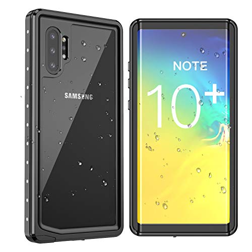 KUMEDA Galaxy Note 10+ Plus Waterproof Case, Built-in Protector Fingerprint Unlock with Fingerprint Film, IP68 Certified Heavy Duty Protection Underwater Cover Skin for Samsung Galaxy Note 10+ Plus/5G