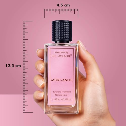Image of Bel Avenir Morganite Long Lasting Unisex Perfume | Office, Travel and Date Night Fragrance | Perfume for Men & Women | Fruity Floral & Creamy Notes | Eau de Parfum 100 ml