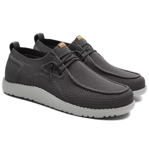 Image of 1TAZERO Men Slip On Shoes Loafer with Arch Support Insoles,Men Casual Shoes for Plantar Fasciitis | Wide Fit Design, Arch Support Footbed, Ideal for Plantar Fasciitis Relief, Lightweight All-Day Comfort Walking Shoes
