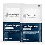 BestLyfe Liver & Kidney Nutritional Support | 120 Capsules | Lactobacillus Acidophilus | Cranberry | Digestive Supplements | BestLyfe Vitamins | UK Made