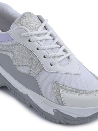 Image of JM LOOKS Women's Chunky Sneakers Casual Shoes Stylish, Durable, and Perfect for Any Occasion