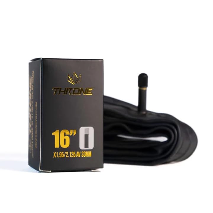 Throne Cycles Bicycle Inner Tube -Variety of Sizes (16 x1.95/2.125 AV 33mm)