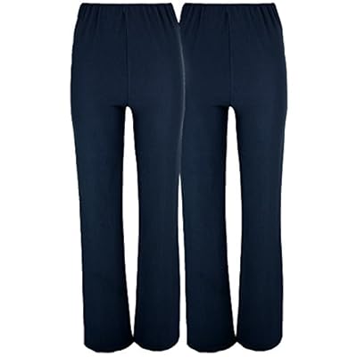 womens navy work trousers with pockets
