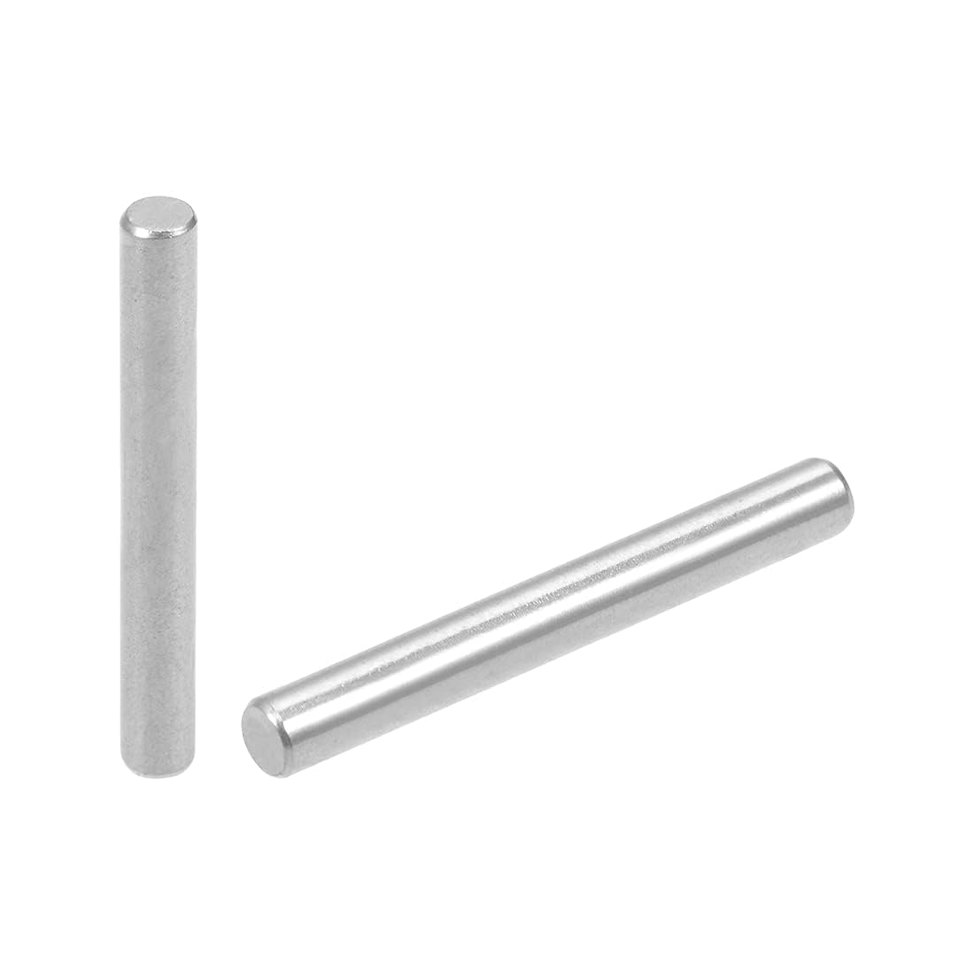 TOP-VIGOR 50Pcs 3mm x 25mm Dowel Pins Shelf Support Pegs, 304 Stainless Steel Cylindrical Shelf Support Pin Fasten Elements Silver Tone