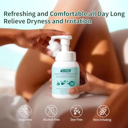 Wash, Men's and Women's pH Balanced Intimate Cleanser, Feminine Cleanser, Dual Probiotics+Aloe Formula, Suitable for Sensitive Skin, Odor Control and Moisturizing, 6.76 oz (One Pack) - Image 5