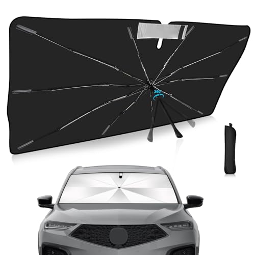 Veenjoy Windshield Sun Shade Umbrella Custom Fit Acura MDX 2021-2025 Foldable UV Protection Car...