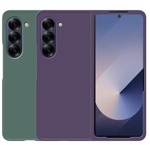 Image of amazon basics Hard Case Cover for Samsung Galaxy Z Fold 6 (Purple)
