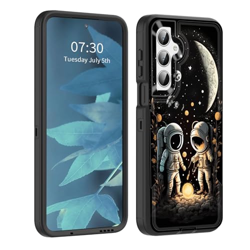 BFUKVOU for Galaxy A15 5G Case, Dust-Proof Port Cover, Full Body Silicone Rubber Covered, Non-Slip Drop-Proof Phone Case for Samsung Galaxy A15 5G 6.5 inch 2023,Space Astronaut - image 1