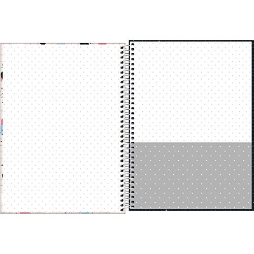 Caderno de 10 Matérias Capa Dura, Pacote com 4 Cadernos, Lovely, Estampas Sortidas, 160 Folhas, Tili