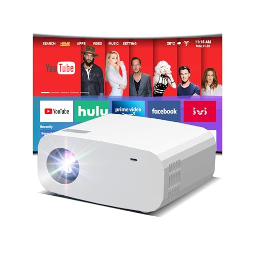 Image of XENPONAD Mini Projector with WiFi and Bluetooth, 1080P Supported Smart Projector with Built in Apps, Outdoor Movie Projector 150" Display, Auto Keystone, Portable Projector for Phone/PC/TV Stick/HDMI