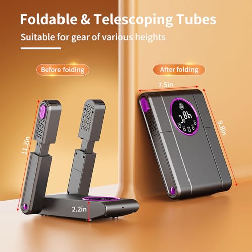 Adjustable Shoe Dryer, Telescopic Design with Timer, for Sneakers Boots and Gloves, Moisture-Removing Drying Tool - image 2
