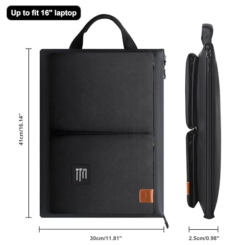 Funda para portátil de 16 pulgadas negra que protege tu ordenador contra la lluvia 3