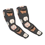 VAFZASC Ice Silk Arm Sleeves with Thumb Hole, Cute Naked Ass Sexy Butt Bikini Party, Cooling UV Protection Non Slip for Sports Daily Tattoo Cover