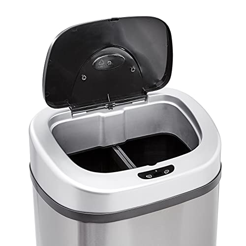 Caneca de basura automática acero inoxidable 80 L miniatura 5