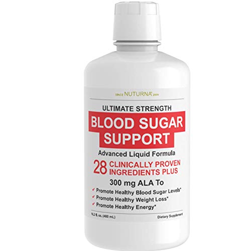 Blood Sugar Liquid Support & Immune Booster Formula - 28 Vitamin Minerals Herbs