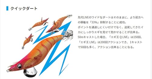 ヤマシタ(YAMASHITA) エギ エギ王 LIVE S 3.5号 19g ムラムラチェリー #005 604764 ルアー 3枚目