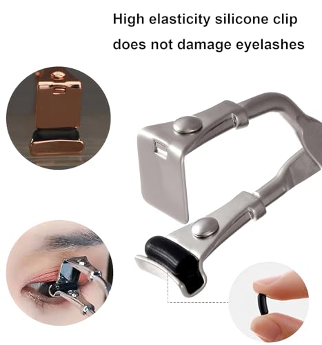 Comfort Grip Eyelash Curler,Lash Curler for Short Lashes,Defines and Lifts, Stainless Steel