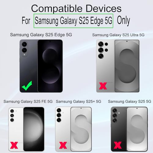 Image of Ibywind For Samsung Galaxy S25 Edge 5G 6.7 inch Screen Protector(2 Pack),9H Hardness Tempered Glass,With 1Pc Camera Lens Protector,1Pc Back Carbon Fiber Film,Easy to Install