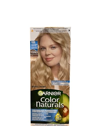 Garnier Color Naturals Nourishing Permanent Hair Color Cream -111 Ash Light Blond, 3.4 Fl. Oz.(PACK OF 3)
