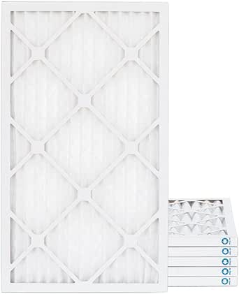 16x30x1 MERV 8 Pleated HVAC AC Furnace Air Filters. 6 Pack. (Exact Size: 15.75 x 29.75 x 0.75 Inches)