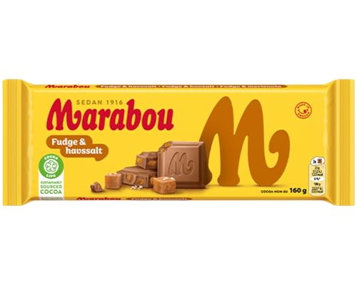 Marabou Fudge & Seasalt Milk Chocolate 185g