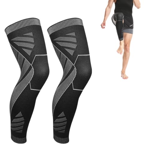 Flytex - Mangas de compresión para piernas completas, mangas de compresión para rodilla y pierna, mangas de rodilla para alivio del dolor, mangas de compresión para rodilla y pierna deportiva