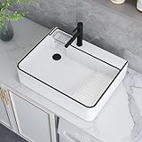 Facile à nettoyer : Cet évier multifonction est fabriqué en céramique de haute qualité, très résistant aux rayures et aux taches, et ne se décolore pas avec le temps. Son fond plat présente des coins arrondis pour éviter l'accumulation de poussière et faciliter le nettoyage.