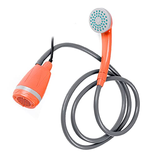Portable Outdoor Shower Head, 62W 12V Water Pump Portable Shower Head, Camping Shower Head for Camping, Hiking, Beach, RV Travel