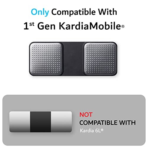 TUDIA Travel Case Compatible for KardiaMobile EKG Monitor, Premium Leather Magnetic Closure with Key Holder Protective Carrying Case Designed for KardiaMobile - Blue