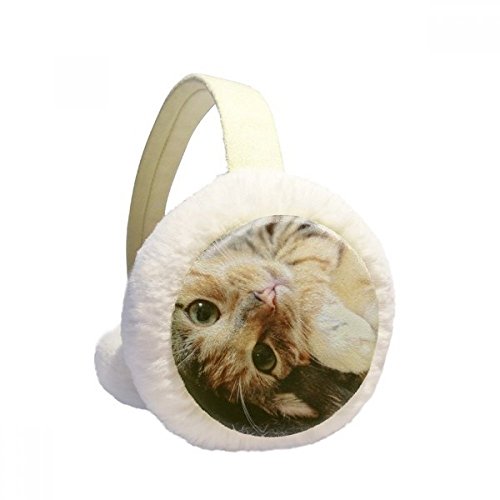 Orejeras de invierno mullidas de rayas de gato un regalo unisex ideal