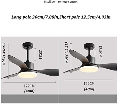 Ventilateur de plafond design 3 pales ABS avec éclairage LED modulable haute performance