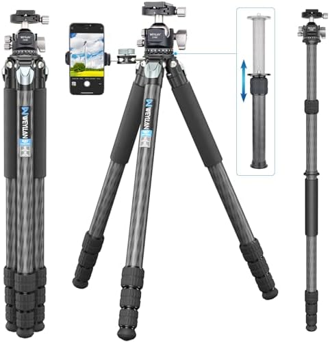 Amazon.com : Carbon Fiber Tripod AS80C with Low Profile Ball Head 