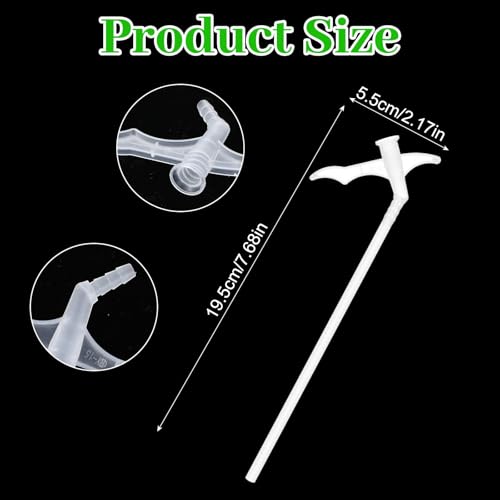 Nogeqi 20 Stück Aussprührohr für Montageschaum, Transparente Bauschaum Schaumdüsen Dämmschaum Ersatzteile Pu für Schaum Brunnenschaum Schaumpistole Solierung Sprühschaum