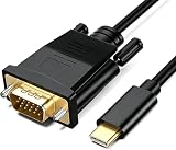 USB C to VGA Cable 3FT VGA to USB C Type-C to 15 Pin D-Sub Adapter Cord