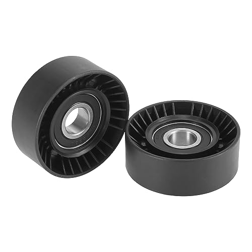X AUTOHAUX 2uds 13455634 Coche Transmisión Correa Rueda loca Poleas Superior Reemplazo