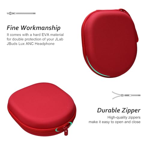 Coque rigide pour casques Sony JBL et Soundcore Anker protection rouge