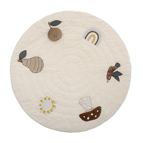 Tapis coton blanc Agnes Bloomingville moelleux et sain pour la peau de bébé