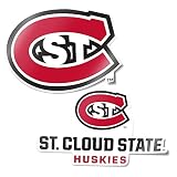 Desert Cactus St. Cloud Huskies Sticker Car Decal (4 Inch Set V1)