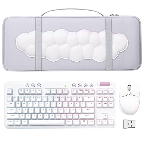 Image of co2CREA Hard Case Replacement for Logitech G713 Wired G715 Wireless Mechanical Gaming Keyboard + Logitech G705 Wireless Gaming Mouse Combo