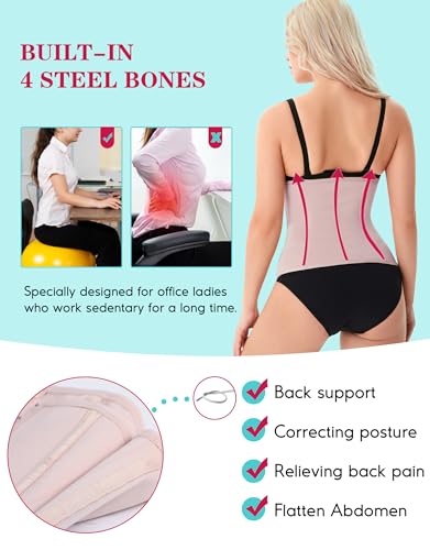 image for LODAY Waist Trainer Corset for Women Tummy Control Sport Workout Body 